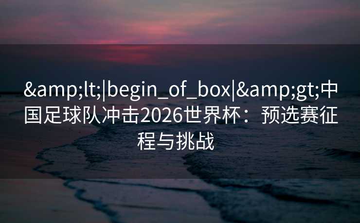 <|begin_of_box|>中国足球队冲击2026世界杯：预选赛征程与挑战  